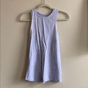 Blue Lulu Lemon Tank with Open Back